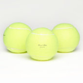Tennis Liefde Aandenken Bal Met Aangepaste Namen (Multi)