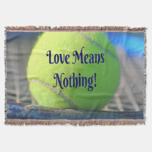 Tennis Liefde Betekent Niets! Motiverend Grappig Deken