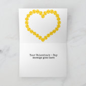 Tennis Liefde Hart - Valentijnsdag Kaart (Binnen)