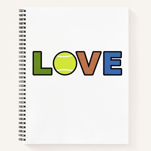 Tennis Liefde Notitieboek (Voorkant)