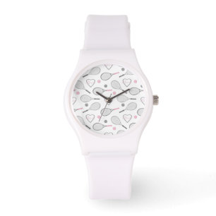 Tennis Liefde Patroon Horloge