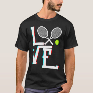 Tennis Liefde Plezier Sport Gym Mannen Vrouwen Sch T-shirt