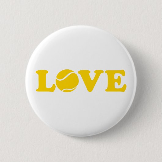 Tennis-liefde Ronde Button 5,7 Cm (Voorkant)