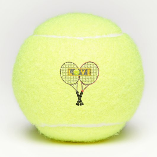 Tennis-liefde Tennisballen (Voorkant)