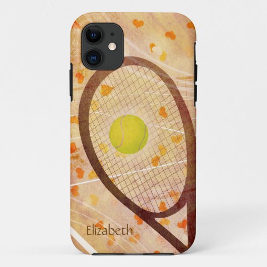 Tennis Liefde Vrouwen Tennis Case-Mate iPhone Case (Achterkant)