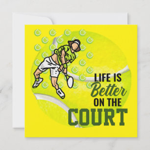 Tennis Life is beter op de Court for Player Kaart
