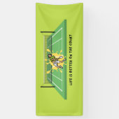 Tennis Life is beter op de gerechtsbanner Spandoek (Verticaal)