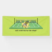 Tennis Life is beter op de gerechtsbanner Spandoek (Horizontaal)
