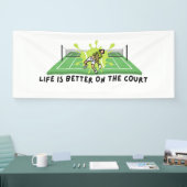 Tennis Life is beter voor de rechtbank Spandoek (Beurs)