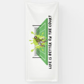 Tennis Life is beter voor de rechtbank Spandoek (Verticaal)
