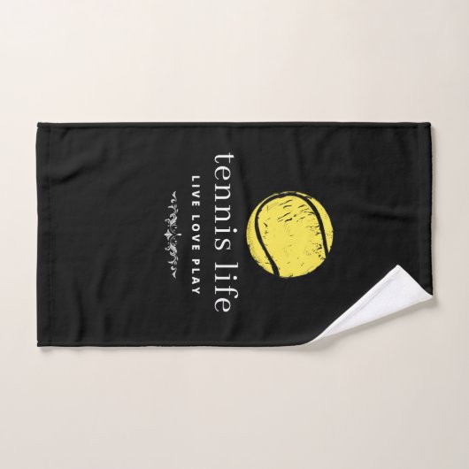 Tennis Life Live Liefde Speel Quote Sport Handdoek (Handdoek)