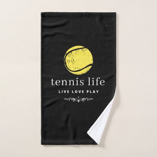 Tennis Life Live Liefde Speel Quote Sport Handdoek (Handdoek)
