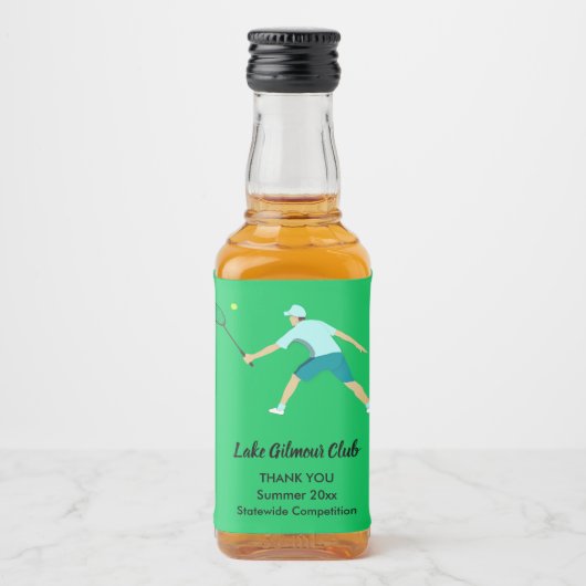 Tennis Likeurfles Etiket (Voorkant)