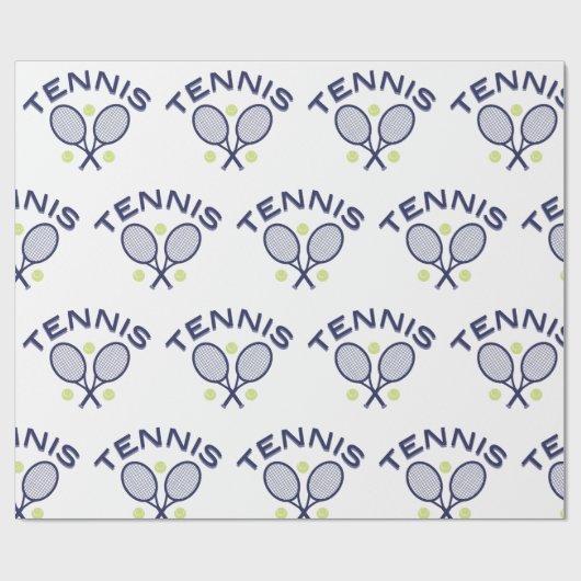 Tennis Logo Cadeaupapier (Vlak)