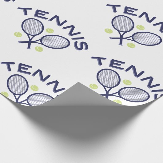 Tennis Logo Cadeaupapier (Hoek)