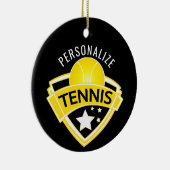 Tennis 🎾 Logo Design Keramisch Ornament (Rechts)