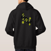 Tennis Logo en ballen, Hoodie (Achterkant)
