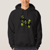 Tennis Logo en ballen, Hoodie (Voorkant)