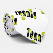 Tennis Logo en ballen, Stropdas (Opgerold)