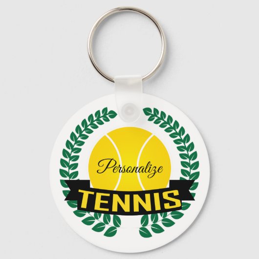 Tennis Logo Krans Sleutelhanger (Voorkant)
