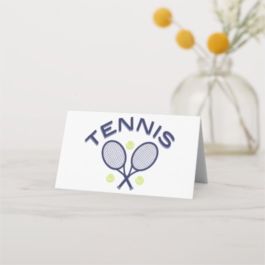 Tennis Logo Plaatskaartje (Voorkant)