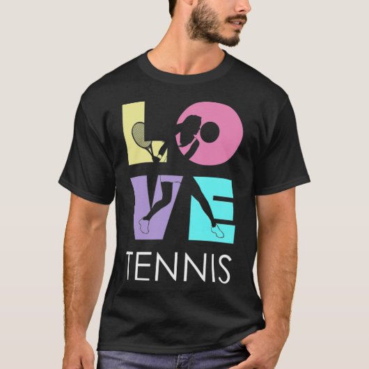 Tennis Love american man T-shirt (Voorkant)