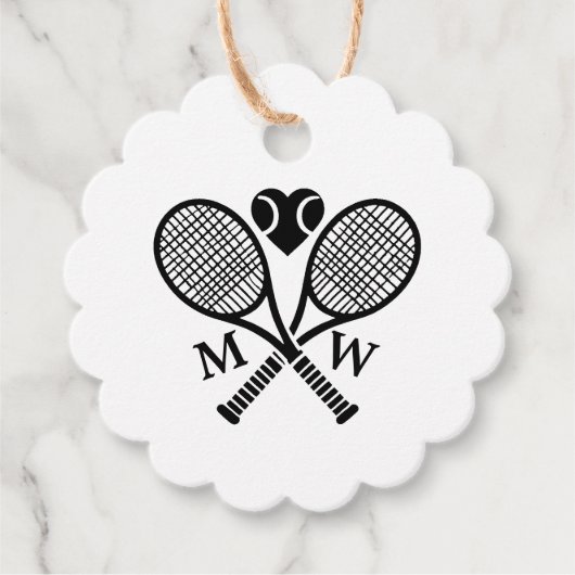 Tennis Love Bedankjes Labels (Voorkant)