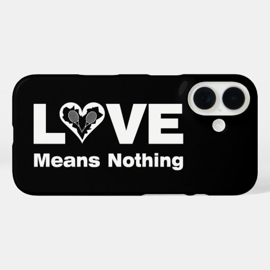 Tennis Love betekent niets Case-Mate iPhone Case (Achterkant (horizontaal))
