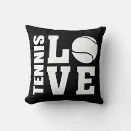 Tennis Love Black Kussen