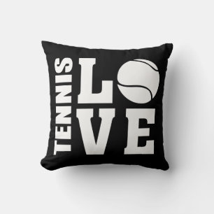 Tennis Love Black Kussen