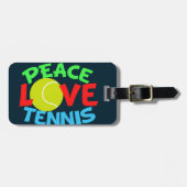 Tennis Love Blue Bagagelabel (Voorkant horizontaal)