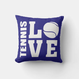 Tennis Love Blue Kussen