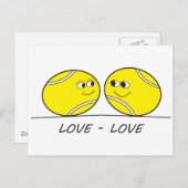 Tennis Love Briefkaart (Voorkant / Achterkant)