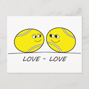 Tennis Love Briefkaart