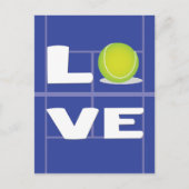 Tennis LOVE Briefkaart (Voorkant)