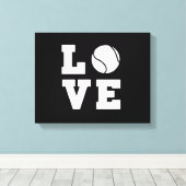 Tennis Love Canvas Afdruk (Insitu (Houten vloer))