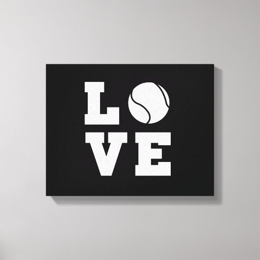 Tennis Love Canvas Afdruk (Voorkant)