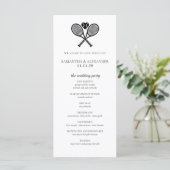 Tennis Love Ceremony Programma (Staand voorkant)