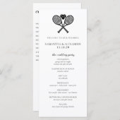Tennis Love Ceremony Programma (Voorkant / Achterkant)