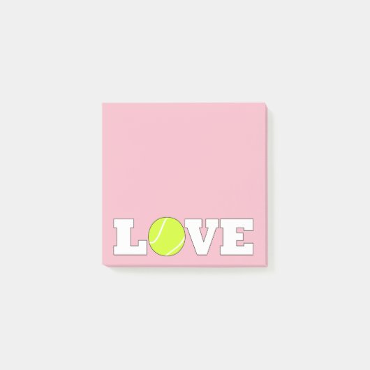 Tennis LOVE Cute Kantoor Post Post-it® Notes (Voorkant)