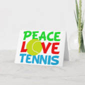 Tennis Love Feestdagen Kaart (Voorkant)
