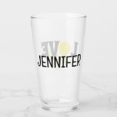Tennis Love Glas (Achterkant)