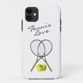 Tennis Love IPhone 5 Hoesje (Achterkant)