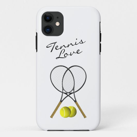 Tennis Love IPhone 5 Hoesje (Achterkant)