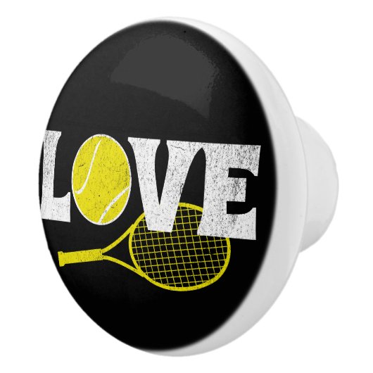 Tennis Love Keramische Knop (Rechts)