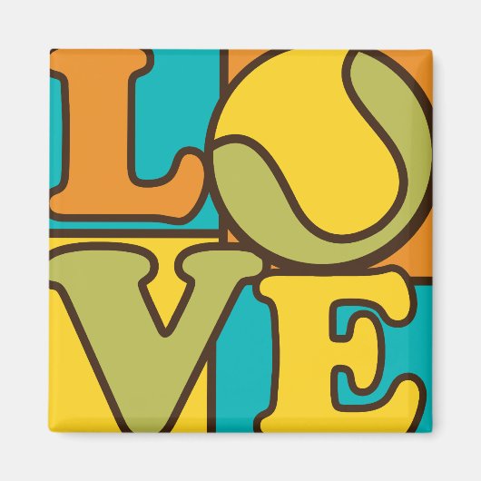 Tennis Love Magneet (Voorkant)
