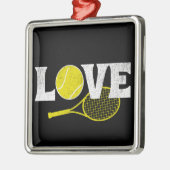 Tennis Love Metalen Ornament (Links)