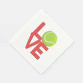 Tennis Love Napkins Servet (Hoek)