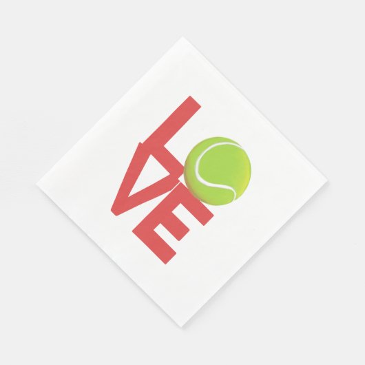 Tennis Love Napkins Servet (Hoek)