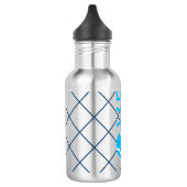 Tennis Love Personalized Bright Cyan Blue Waterfles (Links)